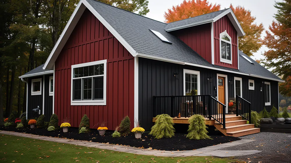 Board and batten siding