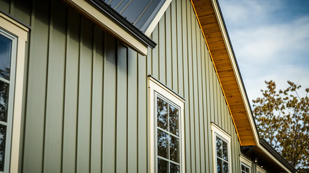 A close look at board and batten vinyl siding