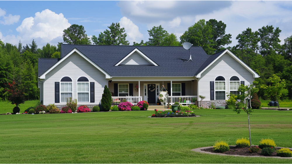 A house with painted siding