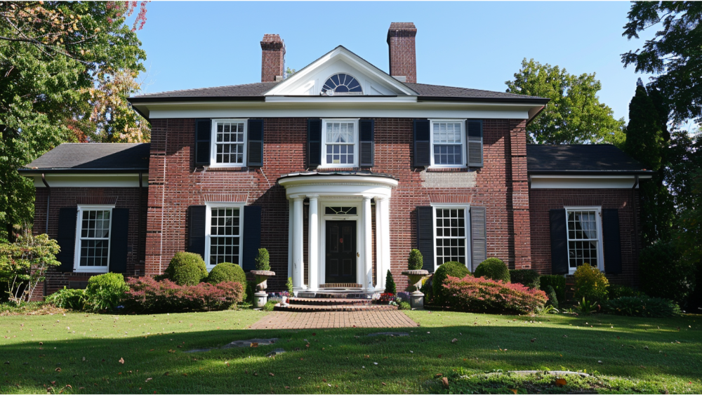 A house with brick siding