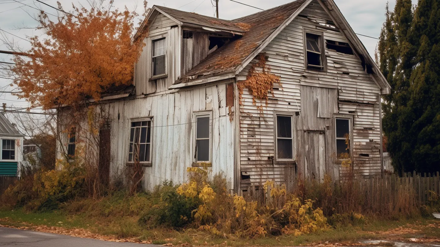 A house with old siding that needs to be replaced