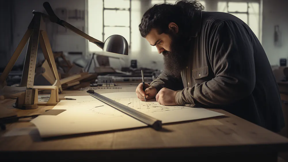 A man recording his window measurements