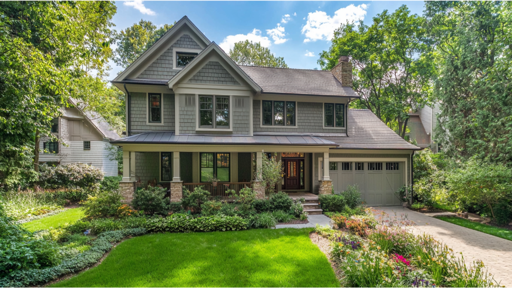 A house with hardie board siding