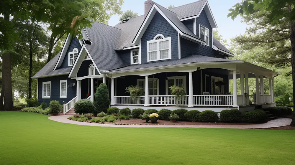 House with fiber cement siding