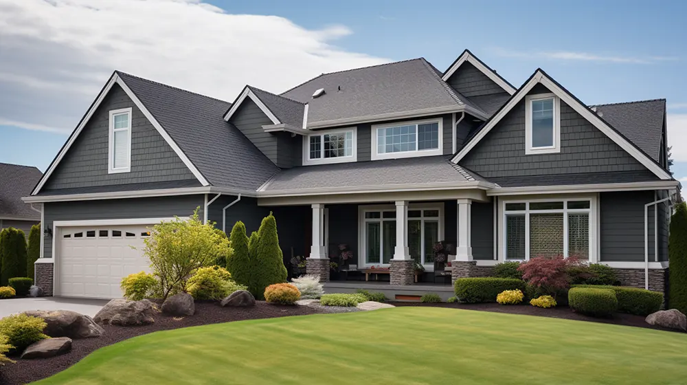 House with vinyl siding