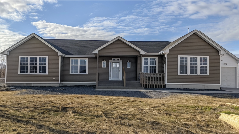 Vinyl siding on a house