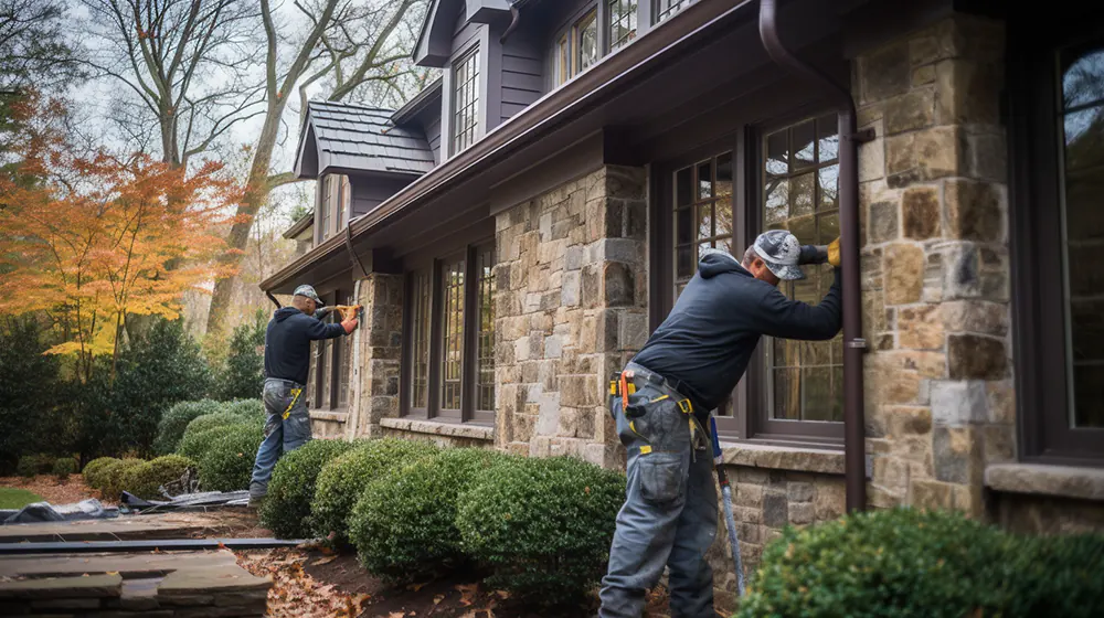 Maintenance on stone siding