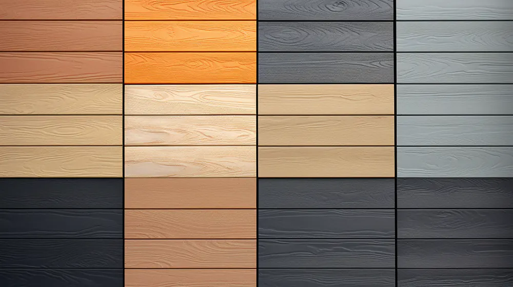 Different styles of vertical siding