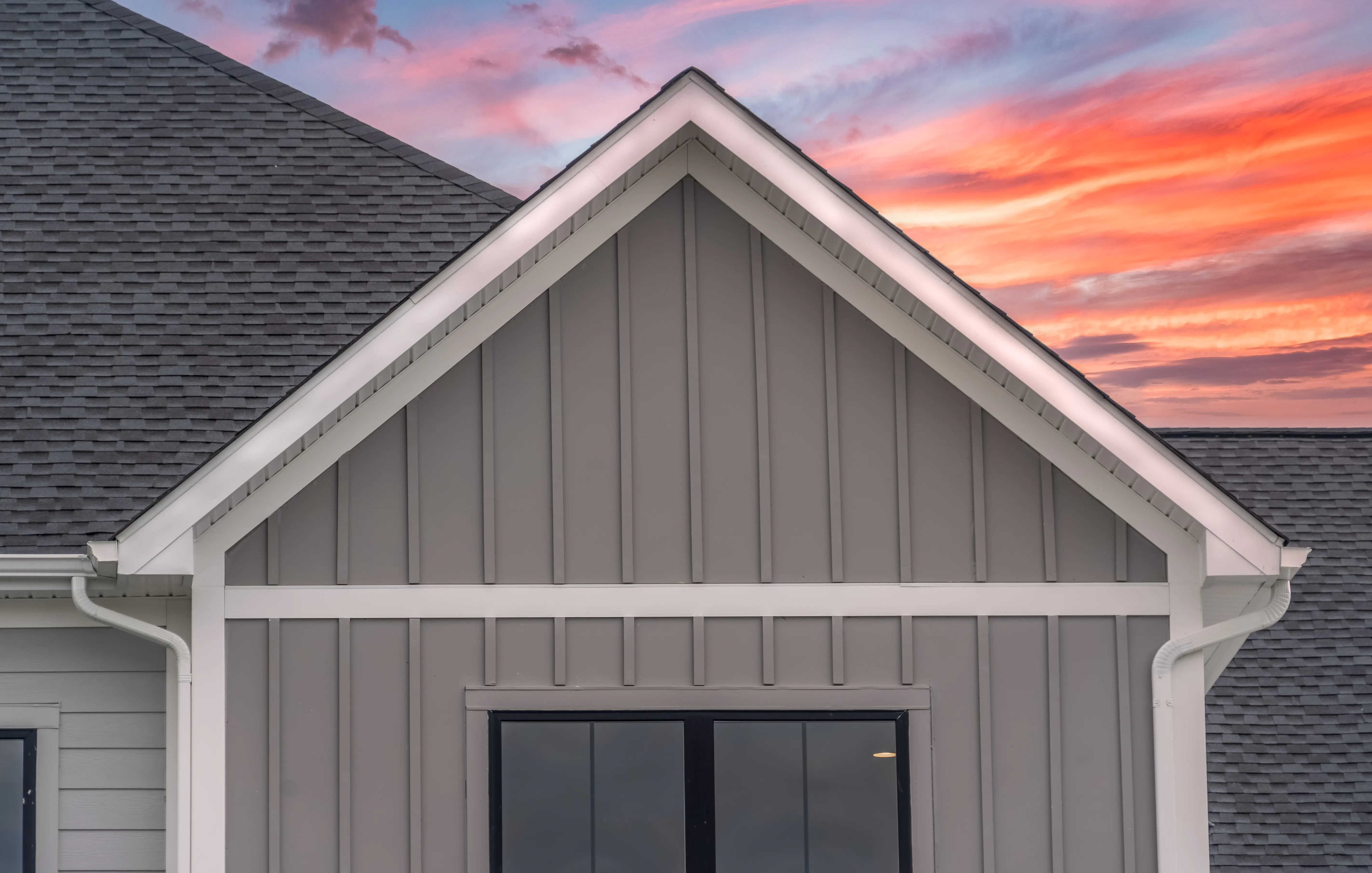 Fiber cement siding attached to a house